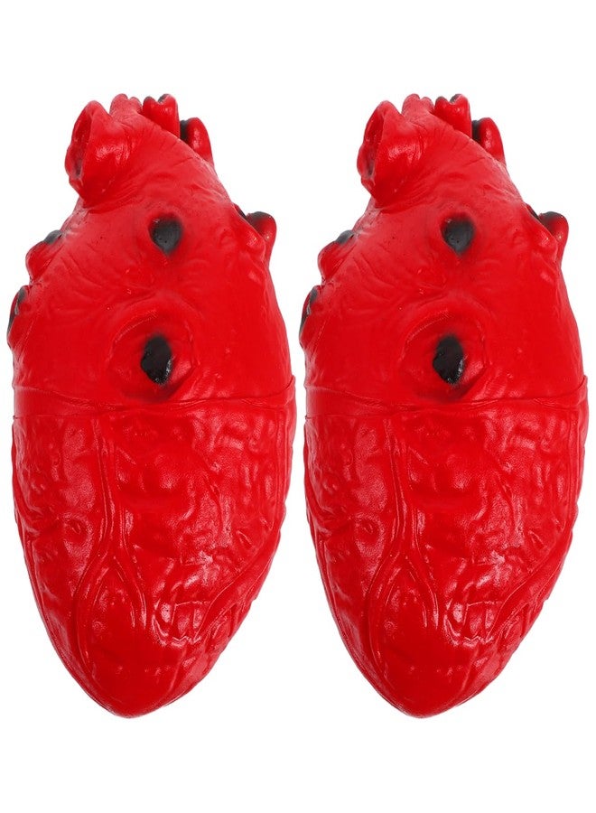 PRETYZOOM Simulated Bloody Human Heart Prop 5.9In Halloween Decoration Realistic Fake Heart for Party Scary Anatomical Organ Toy - Image 1